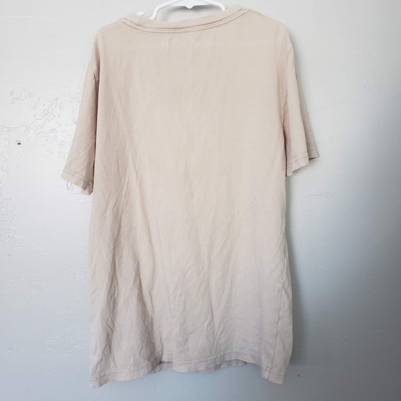 Cat & Jack Kids Large 10/12 Beige Short Sleeve T-shirt Make It Better World Top - Picture 5 of 5